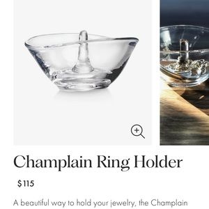 Simon Pearce Glass Ring Holder